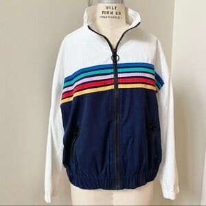 F21 Oversized Windbreaker Zip Up Jacket XL